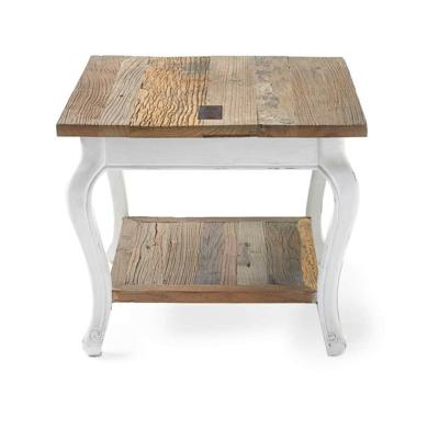 Rivièra Maison Bijzettafel Driftwood 60 x 60cm - Wit - Vierkant Rivièra Maison Bijzettafel Driftwood 60 x 60cm - Wit - Vierkant