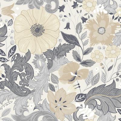 Dutch Wallcoverings Angas - Victoria White - Wit
