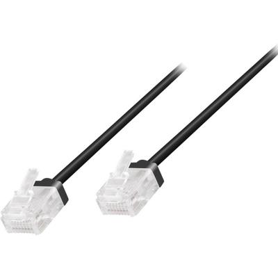 LogiLink CQ3063U RJ45 Netwerkkabel, patchkabel CAT 6A U/UTP 3.00 m Zwart Extreem dun, Zeer flexibel, Vlambestendig, Halogeenvrij 1 stuk(s) LogiLink CQ3063U RJ45 Netwerkkabel, patchkabel CAT 6A U/UTP 3.00 m Zwart Extreem dun, Zeer flexibel, Vlambestendig, Halogeenvrij 1 stuk(s)