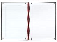 Spiraalblok Oxford Black n&apos; Red A5 lijn 140 pagina&apos;s 80gr | 5 stuks - thumbnail