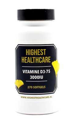 Highest Healthcare Vitamine D3-75 3000IU Softgels Highest Healthcare Vitamine D3-75 3000IU Softgels
