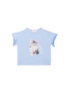 Someone Zomer t-shirt meisjes - blauw - becca - thumbnail