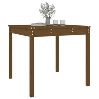 Tuintafel 82,5x82,5x76 cm massief grenenhout honingbruin - thumbnail