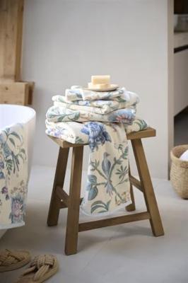 Pip Studio Pip Studio Secret Garden handdoek WitBlauw 55x100 cm