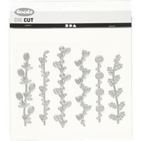 Creativ Company Stans- en embossing mallen, bloemen ranken, afm 143x123 mm, 1 stuk - thumbnail