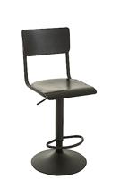 J-Line barstoel - hout|metaal - zwart - 2 stuks - thumbnail