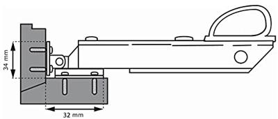 Dulimex Raamuitzetter wegdraaibaar kort SKG 2® RVS zwart