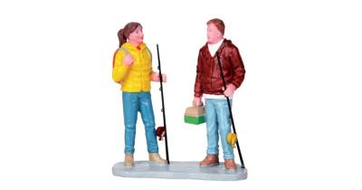 Lemax gearing up kerstdorp figuur type 2 Vail Village 2017