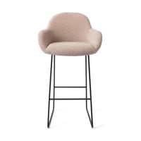 Jesper Home Barkruk 'Kushi' Slide Black, kleur Stone Haze (zithoogte 77cm) - thumbnail