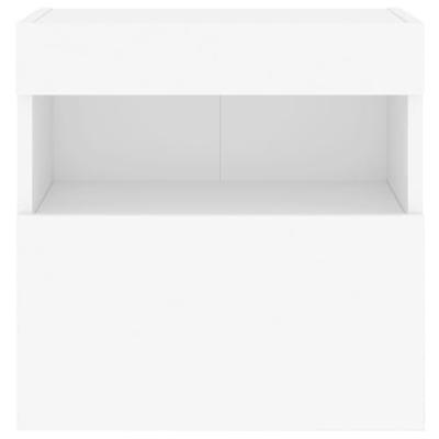 Tv-wandmeubel met LED-verlichting 40x30x40 cm wit