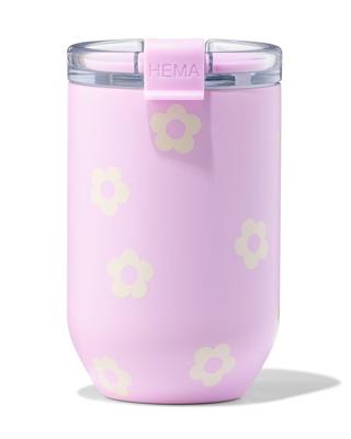 HEMA Koffiebeker to go 350ml rvs bloem