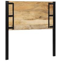 Hoofdeinde 100 cm massief hout mango en ijzer - thumbnail