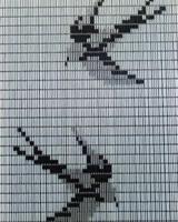 Vliegengordijn Hulzen Zwaluwen transparant - 90cm x 210cm - thumbnail