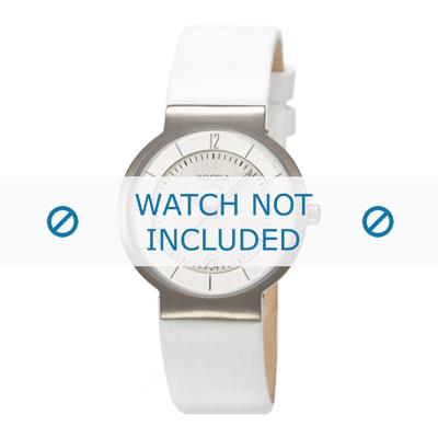 Boccia horlogeband 3123-04 (BO3123-04-40) Leder Wit