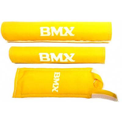 Pad set BMX compleet geel