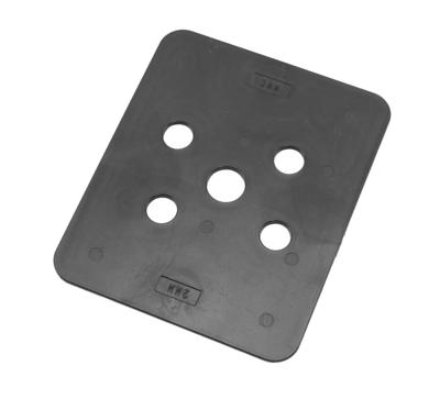 Gebr. Bodegraven hogedrukplaat 2mm - 100x120mm - ABS