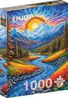 Sunrise Landscape Puzzel 1000 Stukjes - thumbnail
