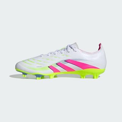 adidas Predator League Gras / Kunstgras Voetbalschoenen (MG) Wit Roze Neongeel