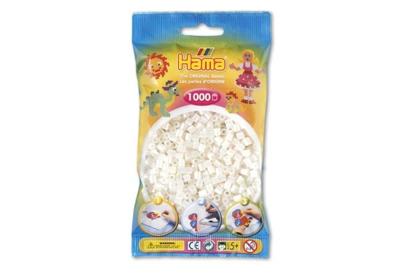 Hama strijkkralen 1000 stuks parelwit