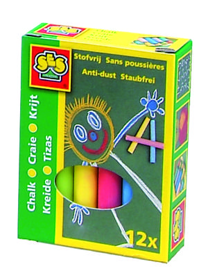 SES krijt gekleurd 12 stuks - thumbnail