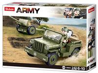 Sluban WWII Iconische geallieerde jeep (M38-B0853) - thumbnail