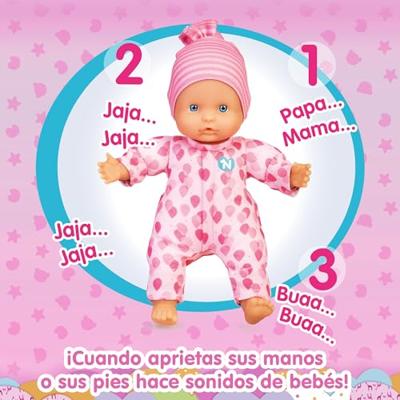 Famosa Nenuco zachte babypop met 3 functies ongeveer 25 cm groot - thumbnail