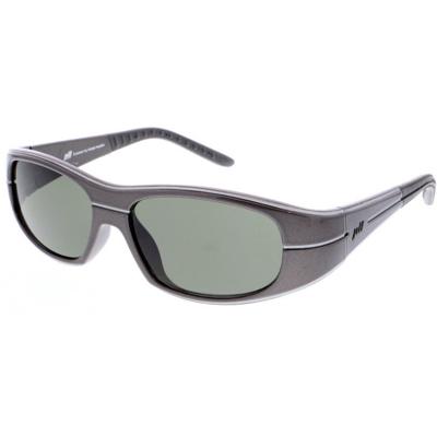 Jill Sport sportzonnebril unisex rechthoekig cat. 3. grijs/groen