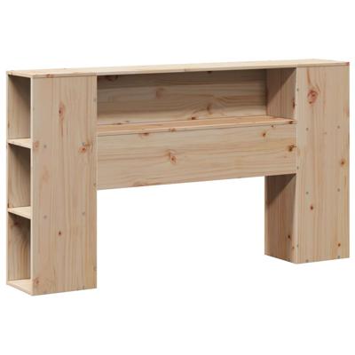 Bed met boekenkast zonder matras massief grenenhout 135x190 cm - thumbnail