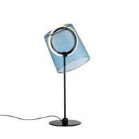 Paul Neuhaus TafellampZula zwart met blauw glas - 4542-56 - thumbnail