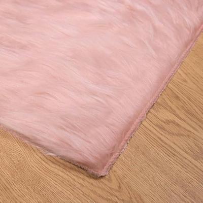 VidaXL Nep schapenvacht tapijt tafalla roze 120 x 170 cm polyester