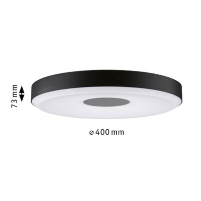 Paulmann 79518 Pane II LED-plafondlamp LED LED 23 W Zwart, Grijs