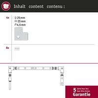 Paulmann 70616 90° hoekverbinder Kunststof (l x b x h) 2.5 x 2.5 x 0.45 cm 4 stuk(s) - thumbnail