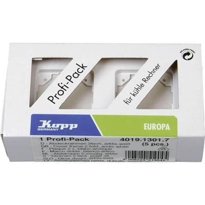 Kopp 401913017 Frame 2-voudig Europa Arctisch-wit, Mat 5 stuk(s)