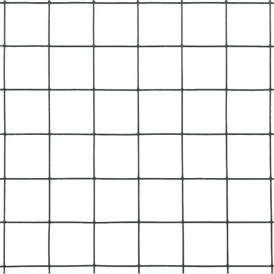 VidaXL Kippengaas 10x0,5 m staal met pvc coating groen