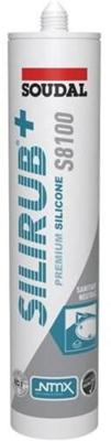 Soudal silirub+ s8100 neutraal | sanitairkit | transparant | 300 ml - 134449