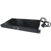 LogiLink FAU04FB 19 inch 4 x Geaarde contactdoos Zwart - thumbnail