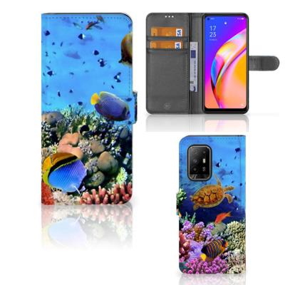 OPPO Reno5 Z | A94 5G | Telefoonhoesje | Met pasjeshouder | Vissen