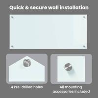 VidaXL Keuken achterwand wit 90 x 40 cm gehard glas - thumbnail