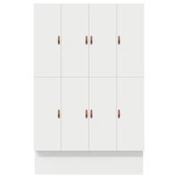 Opbergbedframe met lade Wit 236.5 x 160 x 31.5 cm Bewerkt hout - thumbnail