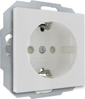 KOPP - Wandcontactdoos - Athenis HK07 - Inbouw - 1-voudig Enkel Stopcontact - Randaarde - Kinderbeveiliging - Helder Glans Wit - thumbnail