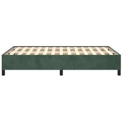 Bedframe zonder matras 120x190 cm fluweel donkergroen