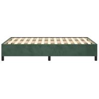 Bedframe zonder matras 120x190 cm fluweel donkergroen - thumbnail