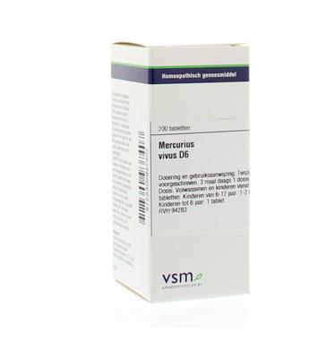VSM Mercurius vivus D6 200 Tabletten VSM Mercurius vivus D6 200 Tabletten