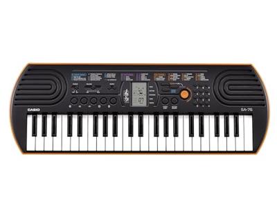 Casio SA-76 digitale piano Zwart, Bruin, Wit 44 toetsen