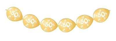 50 Jaar Jubileum Knoopballonnen - 3 meter