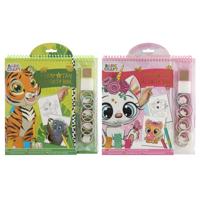 Creative Craft Group Stempel en tape activiteitenboek - tijger - thumbnail