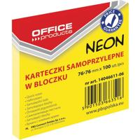 OFFICE products memoblok Neon, 76 x 76 mm, 100 vel, neongeel - thumbnail