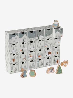 Adventskalender met FSC® houten speelgoed groen