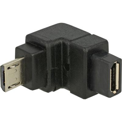 Delock USB 2.0 Adapter [1x Micro-USB 2.0 B stekker - 1x Micro-USB 2.0 B bus] 65668 0 mm