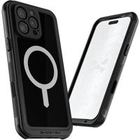 Ghostek Nautical Waterproof MagSafe Case + Belt Swivel Holster Apple iPhone 16 Pro Max Black - thumbnail